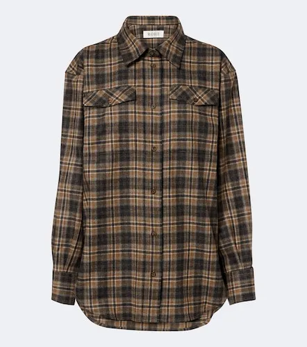 Róhe Giacca camicia in misto lana a quadri - Rohe - Modalova
