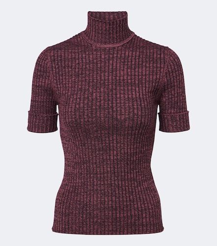 Pullover in lana e seta a coste - Rabanne - Modalova