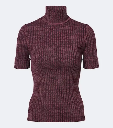 Ribbed-knit wool and silk sweater - Rabanne - Modalova