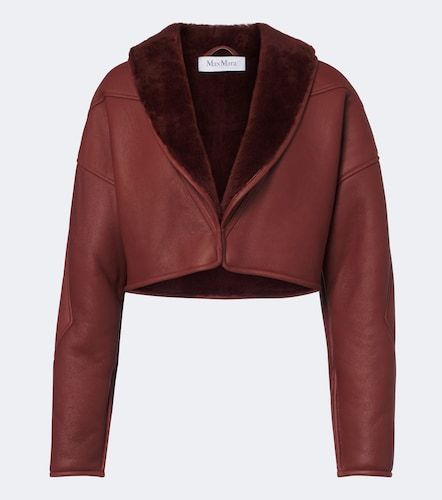 Max Mara Cropped leather jacket - Max Mara - Modalova