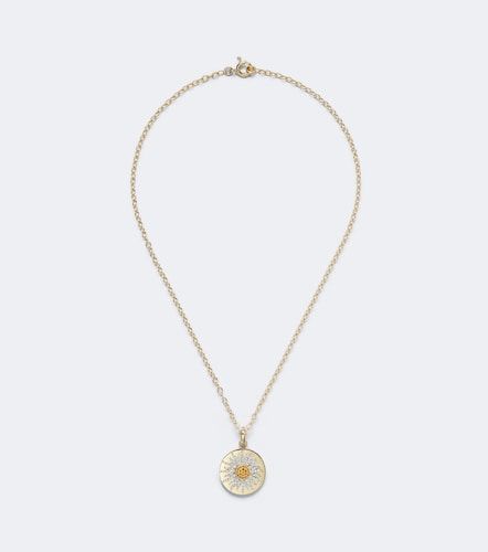Yvonne Léon Collana Mini Roi Soleil in 18kt con diamanti e citrini - Yvonne Leon - Modalova