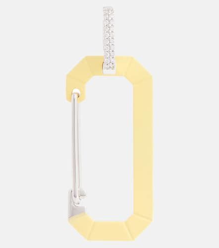 Chiara Big 18kt gold single earring with diamonds - Eera - Modalova