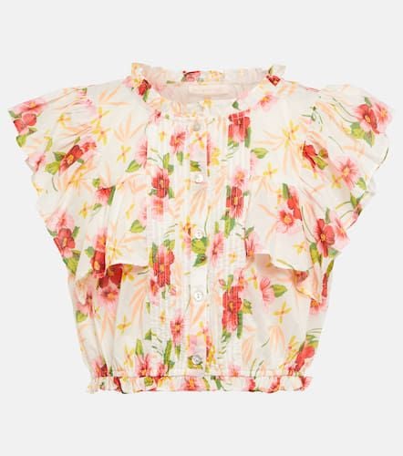 Nora floral cotton crop top - LoveShackFancy - Modalova