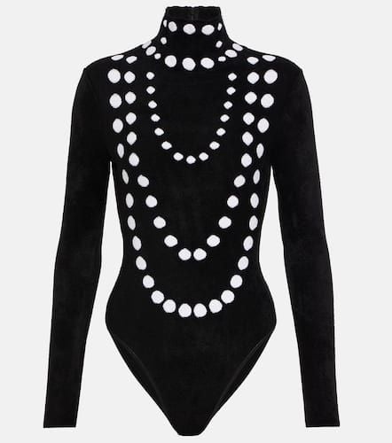 AlaÃ¯a Jacquard velvet chenille bodysuit - Alaia - Modalova