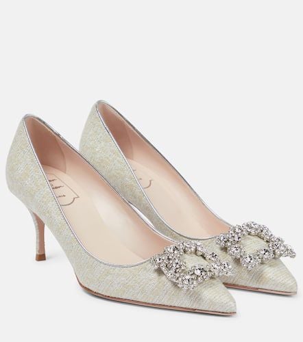 Piping Flower Strass tweed pumps - Roger Vivier - Modalova