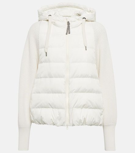Wool and cashmere-blend knit jacket - Brunello Cucinelli - Modalova
