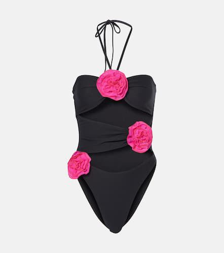 Floral-appliqué cutout swimsuit - Same - Modalova