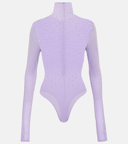Embellished jersey turtleneck bodysuit - Alex Perry - Modalova