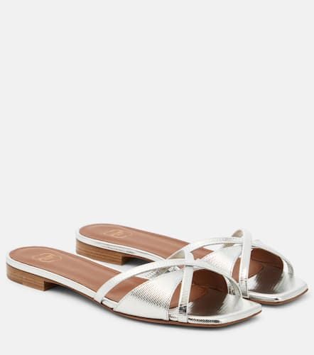 Penn embossed leather slides - Malone Souliers - Modalova