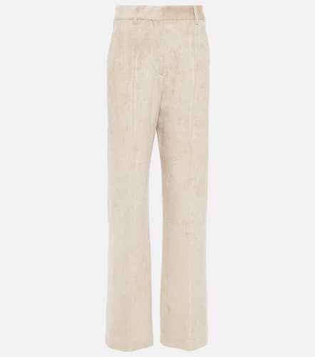 High-rise wide-leg corduroy pants - Brunello Cucinelli - Modalova