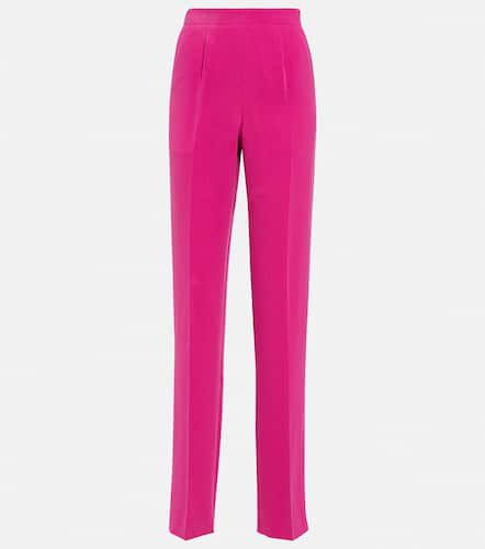 High-rise crÃªpe pants - Roland Mouret - Modalova