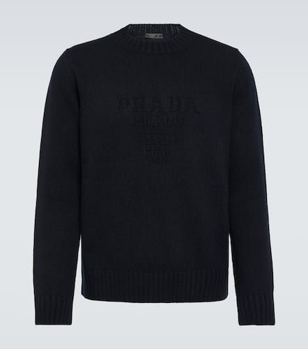 Logo wool and cashmere sweater - Prada - Modalova