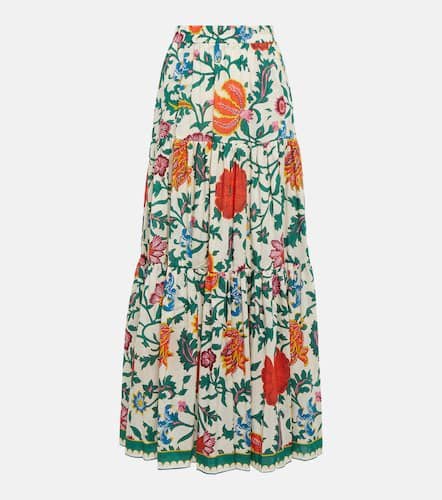 Big tiered cotton and silk maxi skirt - La DoubleJ - Modalova