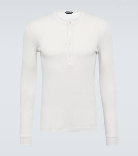 Tom Ford Ribbed-knit jersey T-shirt - Tom Ford - Modalova