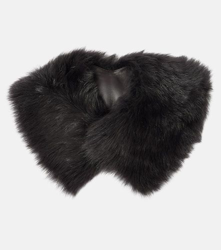 Leather-lined shearling collar - Toteme - Modalova