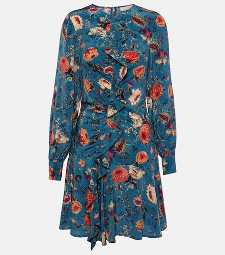 Salima ruffled floral silk minidress - Ulla Johnson - Modalova