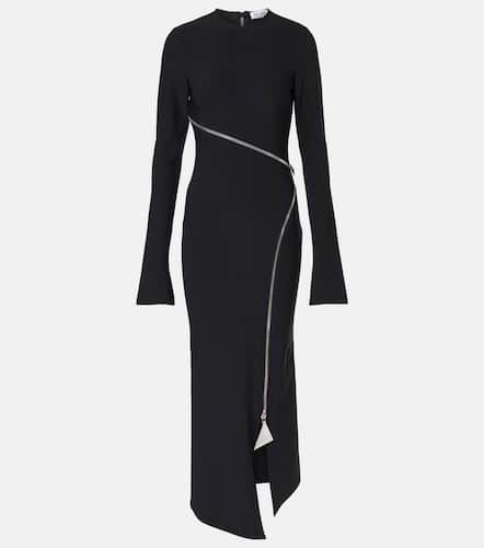 The Attico Zip-up jersey midi dress - The Attico - Modalova