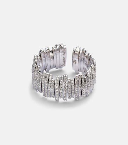 Kt white gold ring with diamonds - Suzanne Kalan - Modalova