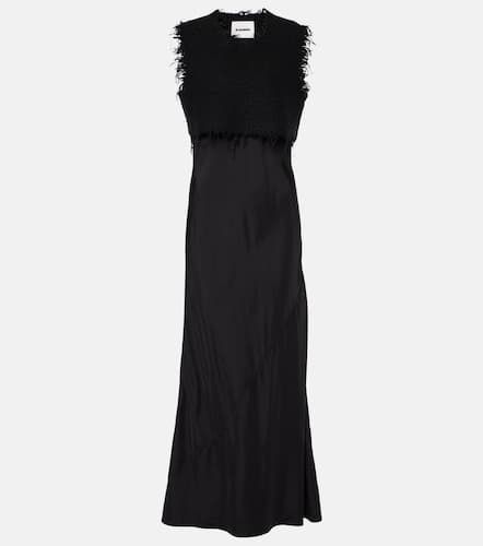 BouclÃ©-trimmed maxi dress - Jil Sander - Modalova