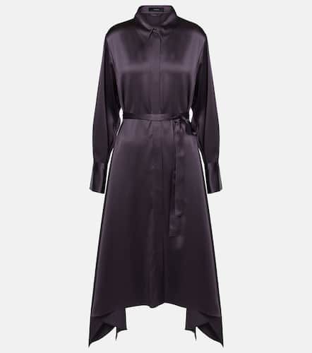 Cyprien belted silk satin shirt dress - Joseph - Modalova