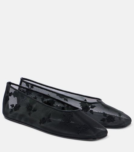 Embroidered mesh ballet flats - Magda Butrym - Modalova