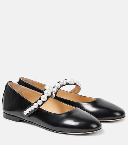 Sirene embellished leather Mary Jane flats - Mach & Mach - Modalova