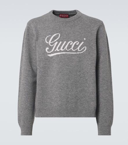 Gucci Logo intarsia wool sweater - Gucci - Modalova