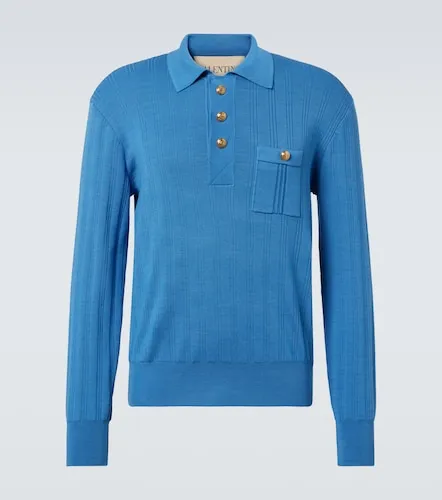 Gerippter Polo-Pullover aus Baumwolle - Valentino - Modalova
