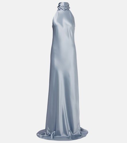 Vestido con escote halter Sienna de satén - Galvan - Modalova
