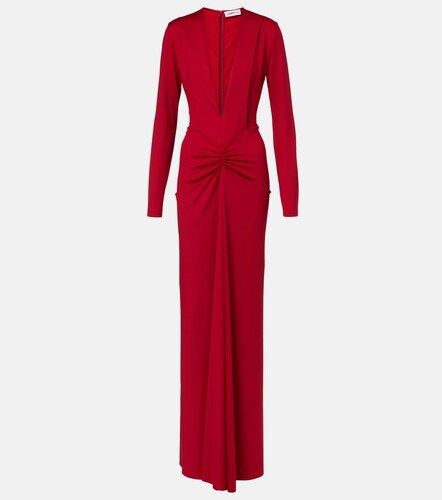 Abito lungo con ruches - Victoria Beckham - Modalova