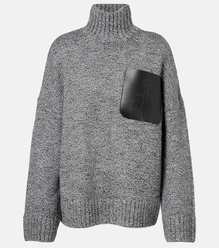 Wool and alpaca-blend turtleneck sweater - JW Anderson - Modalova