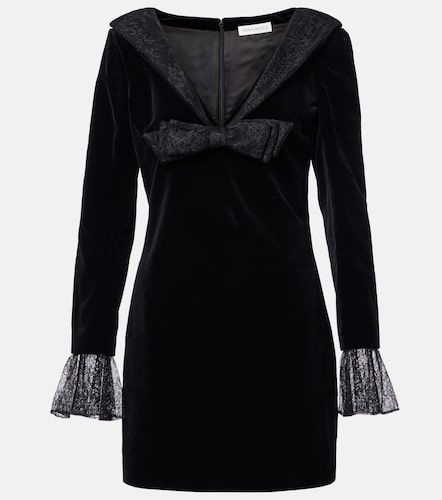 Miniabito in velluto di cotone con pizzo - Nina Ricci - Modalova
