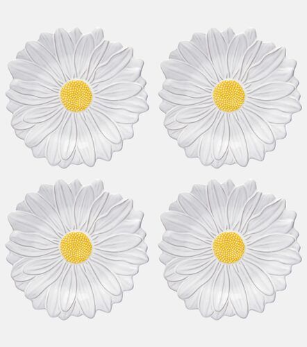 Set de 4 platos de postre Maria Flor Daisy de loza - Bordallo Pinheiro - Modalova