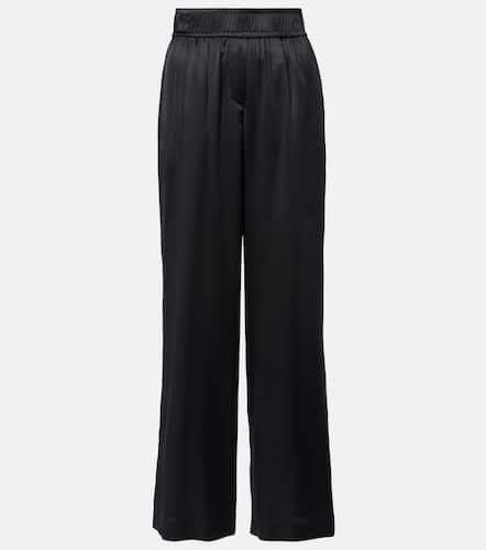 Silk-blend wide-leg pants - Brunello Cucinelli - Modalova