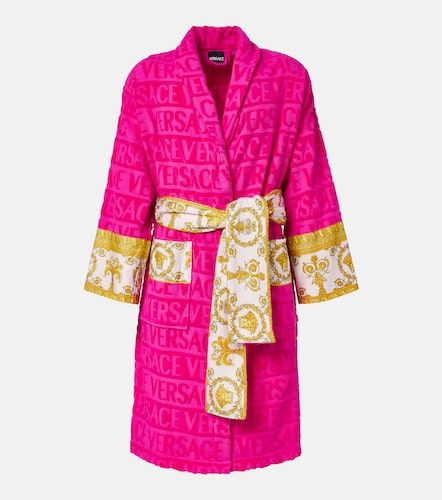 Bademantel Versace Allover aus Baumwollfrottee - Versace Home - Modalova
