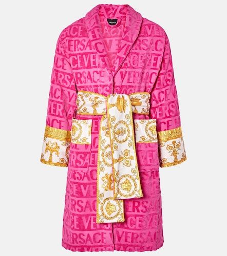 Bata Versace Allover de rizo de algodón - Versace Home - Modalova