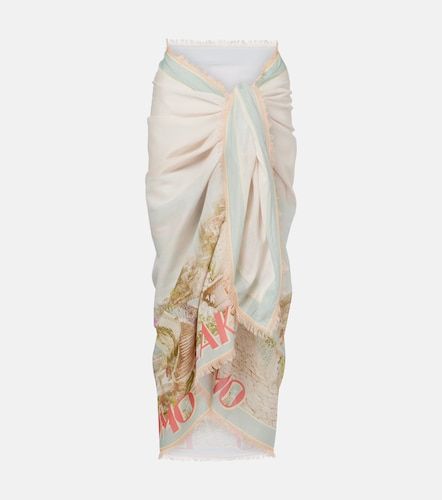 Pareo estampado Como con flecos - Zimmermann - Modalova