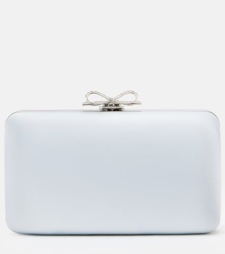 Bow embellished satin clutch - Self-Portrait - Modalova