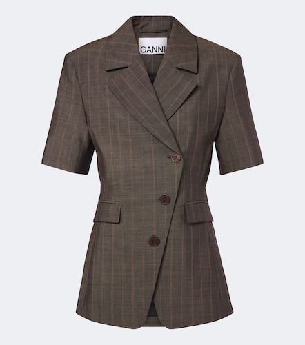 Ganni Blazer aus Wolle - Ganni - Modalova