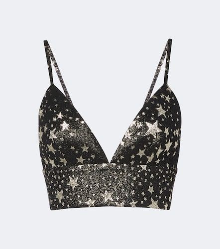 Jacquard silk-blend crop top - Dolce&Gabbana - Modalova