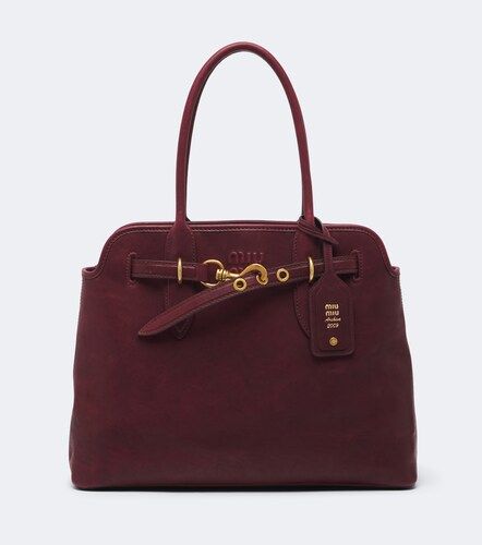 Borsa a spalla Aventure Medium in pelle - Miu Miu - Modalova