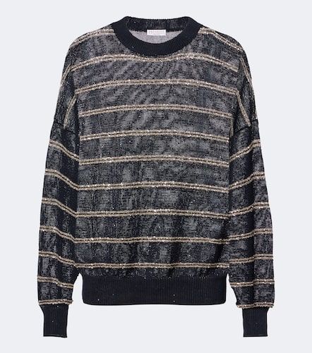 Pullover in lino e cotone - Brunello Cucinelli - Modalova