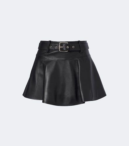 Minifalda de piel con cinturón - Loewe - Modalova