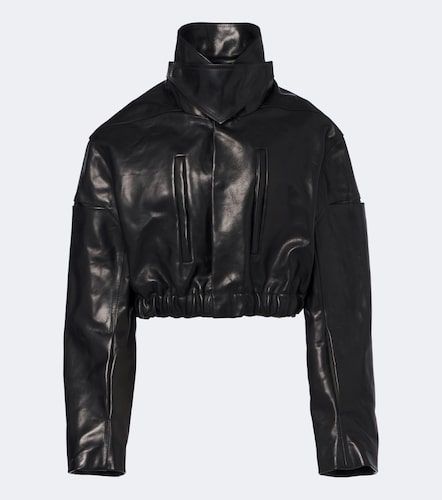 Rick Owens Giacca in pelle cropped - Rick Owens - Modalova