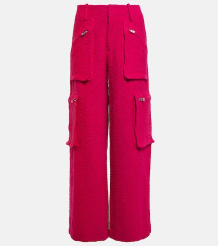 High-rise wide-leg bouclÃ© cargo pants - Amiri - Modalova