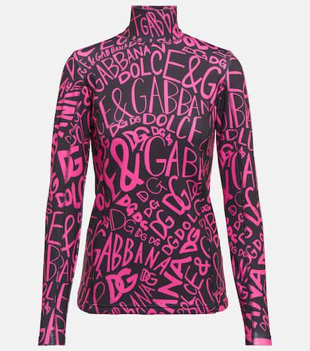 Logo-print turtleneck ski top - Dolce&Gabbana - Modalova