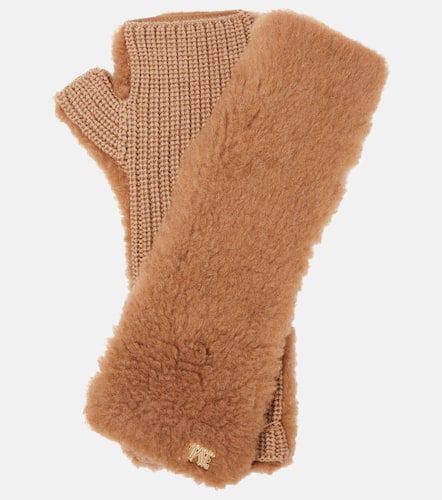 Manny fingerless teddy gloves - Max Mara - Modalova