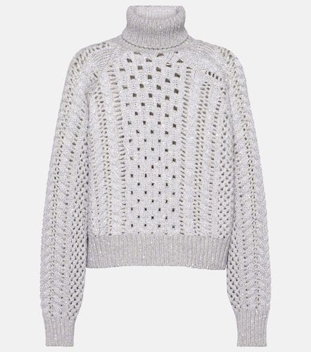 Cashmere-blend turtleneck sweater - Brunello Cucinelli - Modalova
