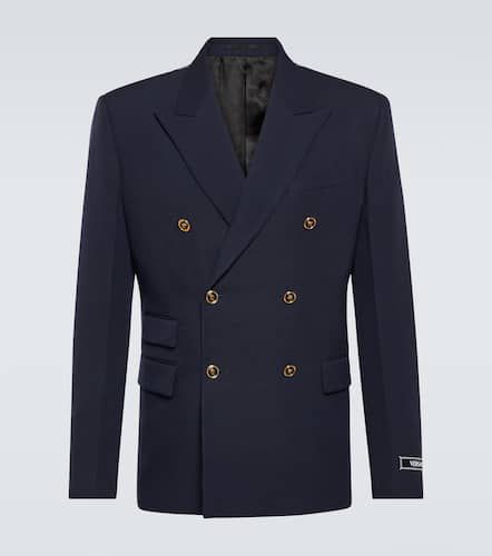 Blazer aus Grain-de-Poudre-Wolle - Versace - Modalova