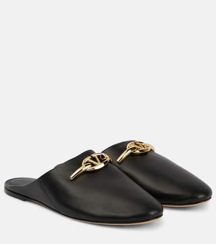 VLogo leather clogs - Valentino Garavani - Modalova